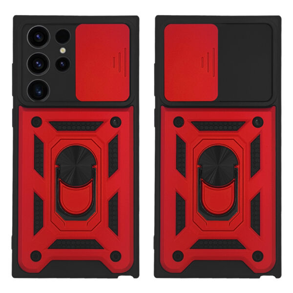 Θήκη Ring Armor CamPro Sonique για Samsung Galaxy S23 Ultra Κόκκινο