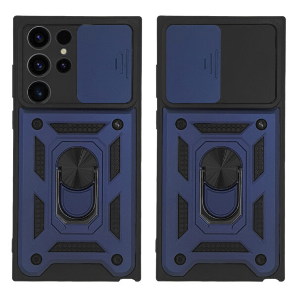 Θήκη Ring Armor CamPro Sonique για Samsung Galaxy S23 Ultra Μπλέ
