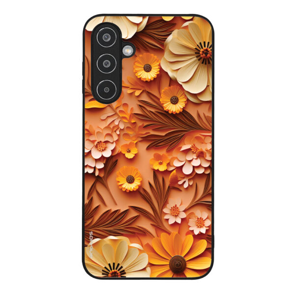 Θήκη Sonique 3D Flower Series για Samsung Galaxy M35 5G Πορτοκαλί