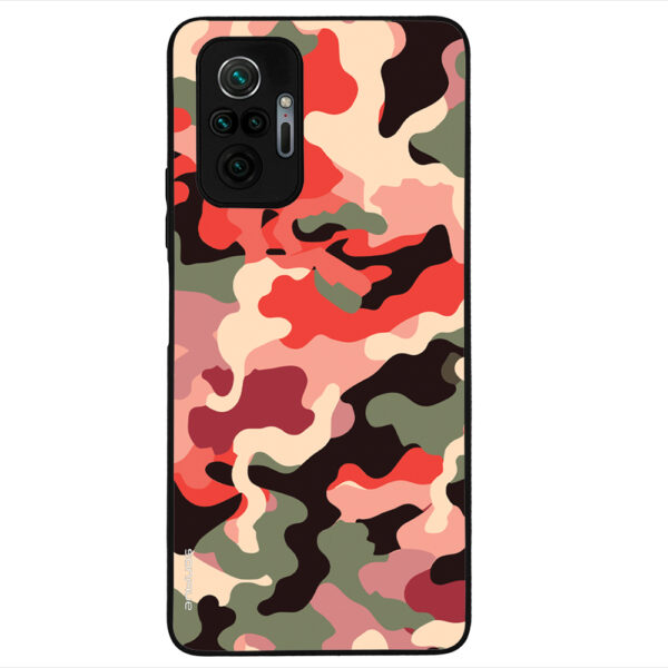 Θήκη Sonique Camouflage Army Series για Xiaomi Redmi Note 10 Pro Κόκκινο