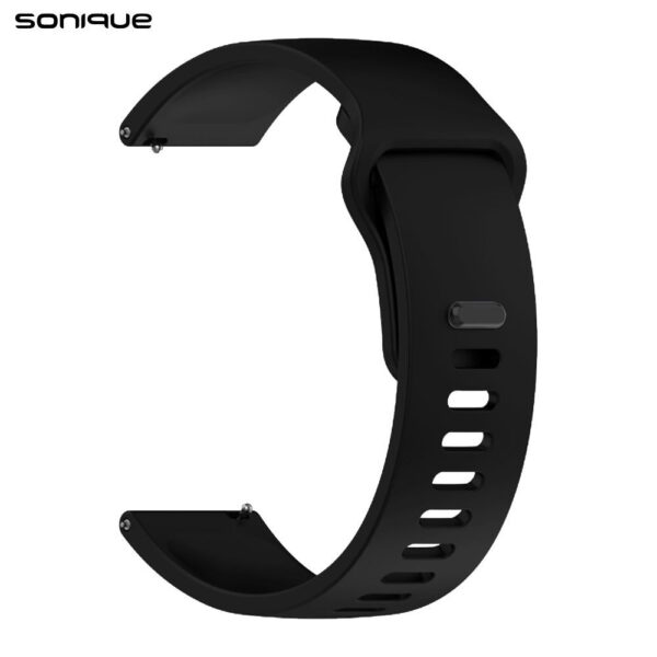 Λουράκι Σιλικόνης Sonique Color για Xiaomi Redmi Watch 5 Active / Redmi Watch 5 Lite Μαύρο