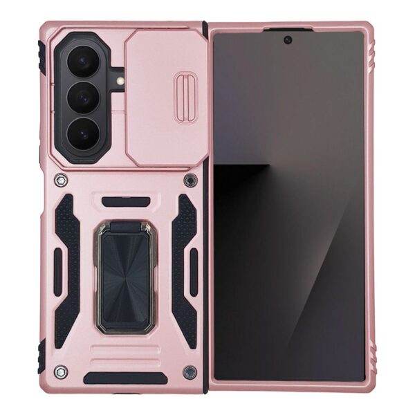 Θήκη Ring Armor CamShield Sonique για Samsung Galaxy Z Fold 7 Ροζ Χρυσό